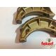 Grooved Front Brake Shoes - Ossa TR80 Gripper Models From 1981 Onwards