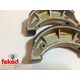 Grooved Front/Rear Brake Shoes - Montesa Cota and MH Models Circa 1982-87 - 110mm x 30mm
