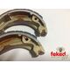 Grooved Front/Rear Brake Shoes - Honda TL, TLR, MTX, MBX, XL Models - 110mm x 25mm
