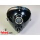 Replica Lucas Complete 7" Headlamp - Black Enamel - OEM: SSU700, 50788F