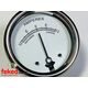 Motorcycle Ammeter 12-0-12 White Dial 2"