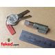 60-0402, 60-0403 - Nieman Steering Lock and Keys - Triumph 1963-1967