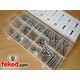 Nuts, Bolts & Washers - Assorted Metric Sizes - 246 Pieces - Stainless Steel