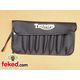 Triumph Motorcycle Service Tool Roll - Black with Gold Logo