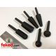 6 Piece Rotary File Set - 1/4" Shank - Various Sizes and Burr/Rasp Types