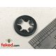60-7397, F7397 - Triumph Side Panel Rubber Fixing Retaining Starloc Washer - OIF 650/750cc Models