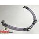 83-7155, F17155 - Triumph Fuel Line Assembly - T140E Models With US Tank - Circa 1979-82 - Clear