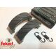 Grooved Front/Rear Brake Shoes - Yamaha TY80, YZ50/60/80 and PW80 + Suzuki RM80 - 95mm x 20mm