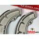 BSA 8" Brake Shoes - A, B and M Group Models with Half Width Front Hub - 
OEM 67-5558, 67-5601