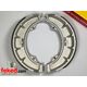 BSA Front Brake Shoes - A50, A65 Models With 8" Single Sided Front Hub - OEM 68-5541, 68-5543