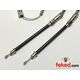 60-0732, D732 - Triumph Throttle Cable Assembly - T140V Models With Low UK Bars - Circa 1974-77