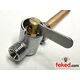 83-2801, F12801, 03-1746 - 1/4" x 1/4" BSP Reserve Fuel Tap - Flat Lever Type with Filter and Locknut - Premium UK Made
