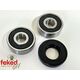 93102-18008-00, 93306-30103-00 - Yamaha Front Wheel Bearing Kit - TY125, TY175, TY200 and TY250 Twinshock Models