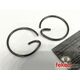 66-0954, 66-954, 71-3185, 71-3700, 71-2970 - BSA Triumph Piston Gudgeon Pin Circlips - G Shaped With Tangs