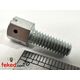 150509 - Lucas Competition Magneto End Plate / Housing Screw With Lock Wire Holes - Silver