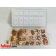 Assorted Copper Washers - Smaller Sizes 6mm to 16mm - 110 Pieces