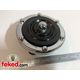 HF1234 - 12 Volt Altette Horn - Black Corrugated Tone Disc and Chrome Bezel